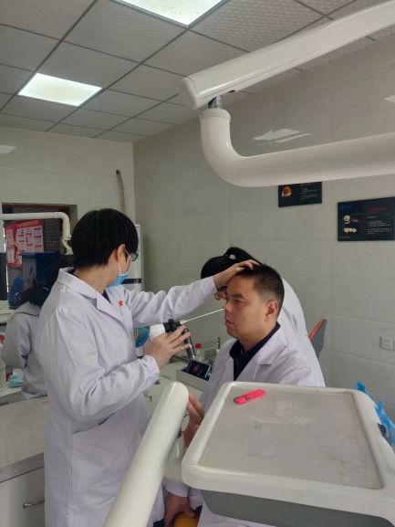 ENT Clinic Inspection by Wireless endoscope camera