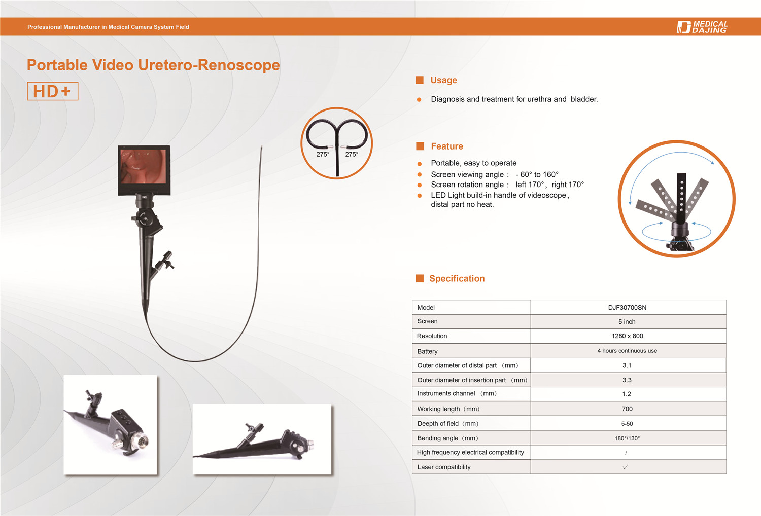 Portable Video Uretero-Renoscope