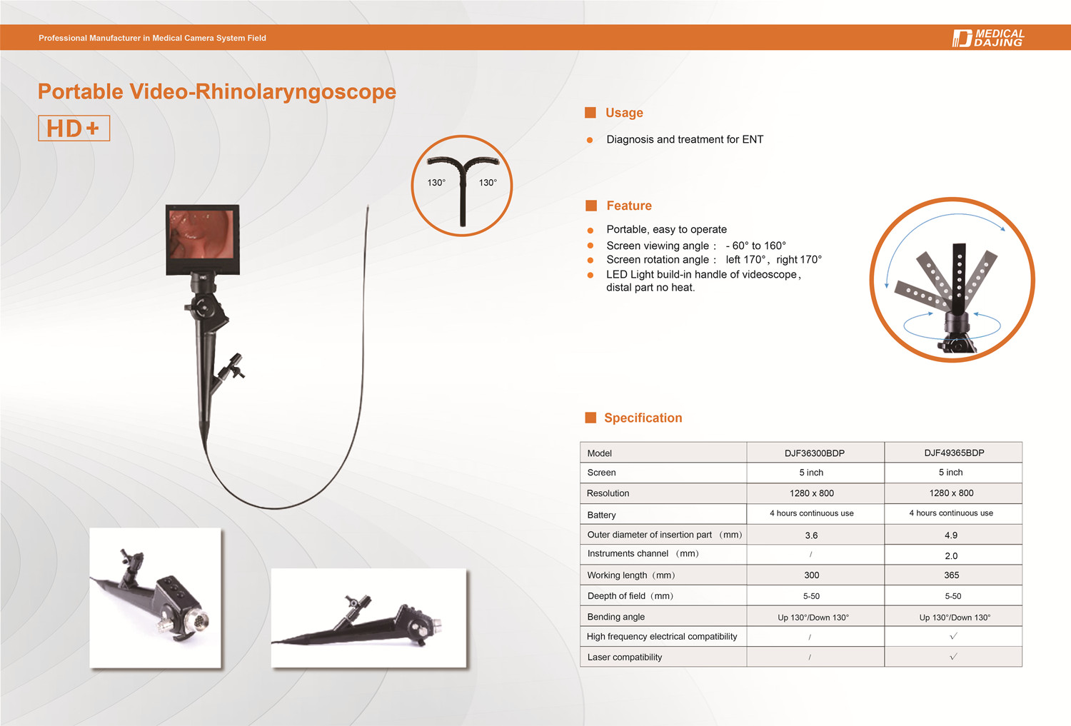 Portable Video-Rhinolaryngoscope